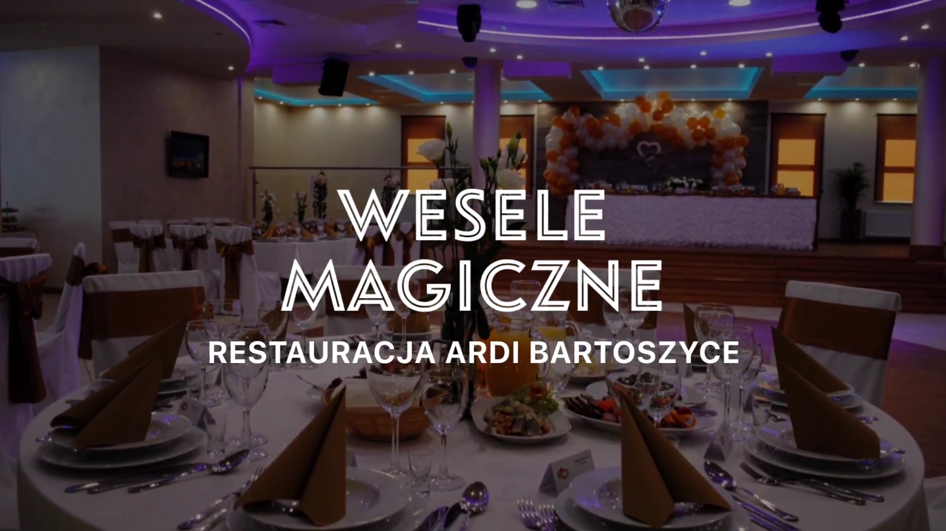 Restauracja ARDI Bartoszyce - film weselny